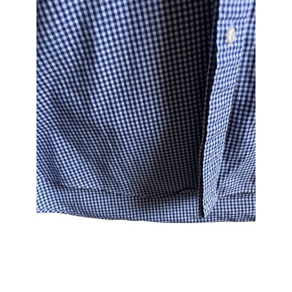 Ralph Lauren Mens Button-Down Shirt Size M Blue Gingham Cotton Long Sleeve - Picture 2 of 5